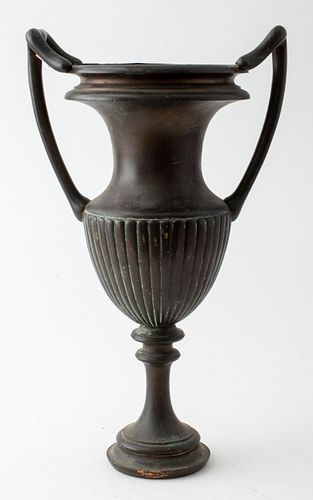 Grand Tour Pompeian Style Heavy Bronze Urn