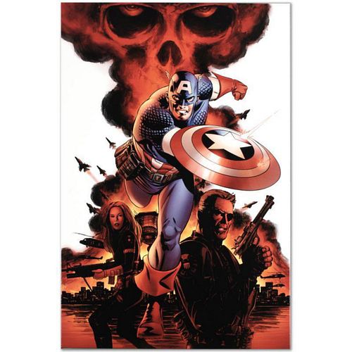 Marvel Comics "Captain America #1" Numbered Limited Edition Giclee on Canvas by Steve Epting with COA.
