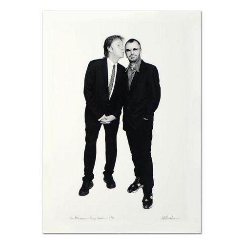 Rob Shanahan, "Paul McCartney & Ringo Starr" Hand Signed Limited Edition Giclee with Certificate of Authenticity.