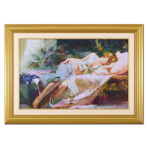 Pino (1939-2010), "Lost in Dreams" Framed Limited Edition Artist-Embellished Giclee on Canvas. Numbered and Hand Signed with Certificate of Authentici
