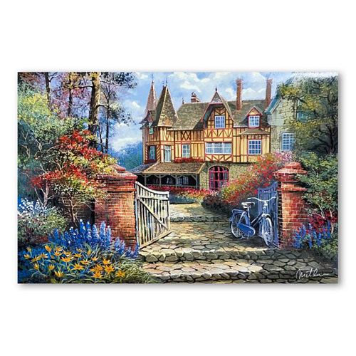 Anatoly Metlan, "Castle in the Woods" Limited Edition Lithograph, Numbered and Hand Signed with Letter of Authenticity.
