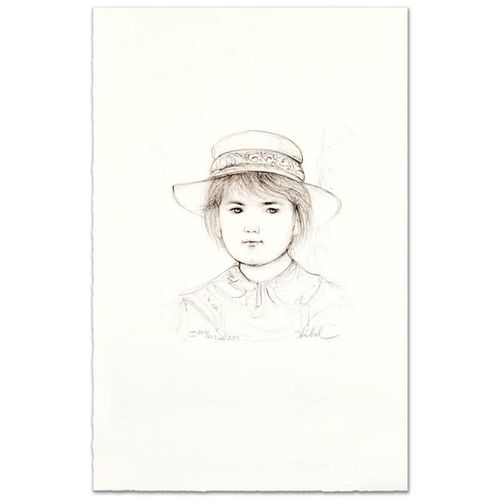 Kirk Limited Edition Lithograph by Edna Hibel (1917-2014), Numbered and Hand Signed with Certificate of Authenticity.