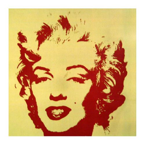 Andy Warhol "Golden Marilyn 11.40" Limited Edition Silk Screen Print from Sunday B Morning.