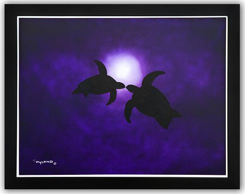 Wyland- Original Painting on Canvas "Sea Turtles"