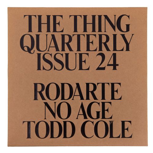 The Thing Quarterly Issues 24. Rodarte - No Age - Todd Cole.  Untitled - Ruined Untitled (Aanteni). San Francisco, 2014.