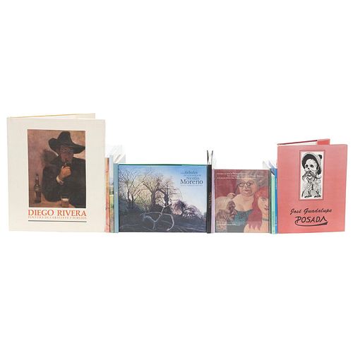 Libros sobre Arte Mexicano.Diego Rivera. Pintura de Caballete y Dibujos. Roberto Montenegro, la sensualidad renovada.Piezas: 12.