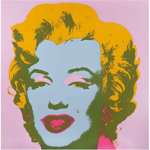 ANDY WARHOL. II.28: Marilyn Monroe. Con sello en la parte posterior. Serigrafía sin número de tiraje. 91.4 x 91.4 cm medidas totales