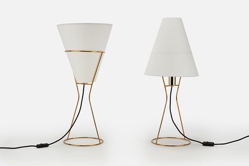 Carl Auböck II, 'Vice Versa' Table Lamps (2)