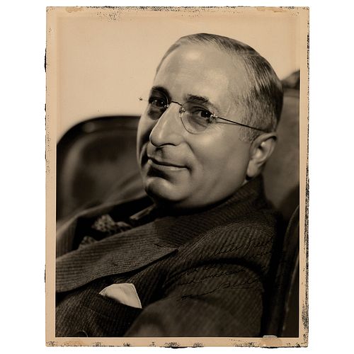 Louis B. Mayer Signed Oversized Photograph to Arthur Freed