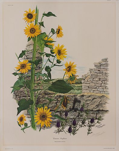 MARYROSE WAMPLER, Flower lithograph