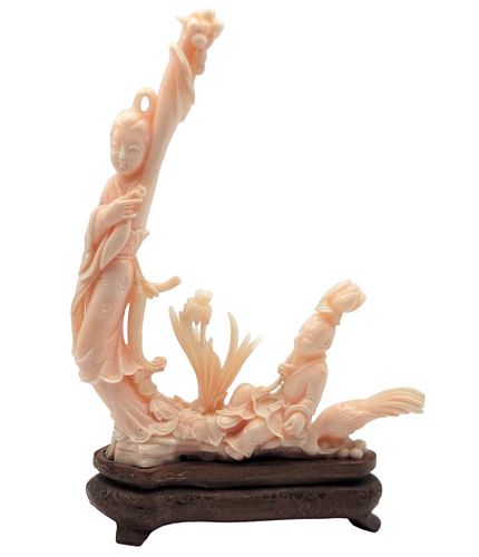 Chinese Carved White Coral