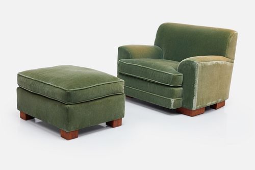Roy McMakin, Lounge Chair and Ottoman (2)