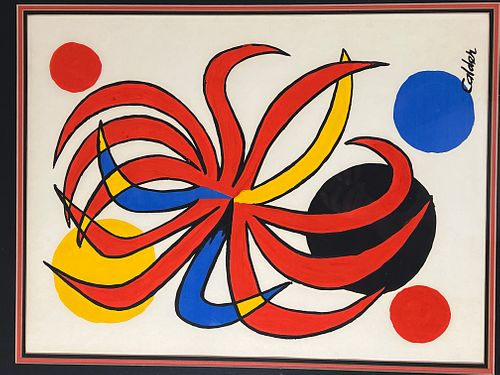 Alexander Calder~ Color Lithograph