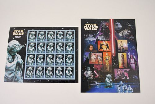 Star Wars Postage Stamps~ Two Sheets