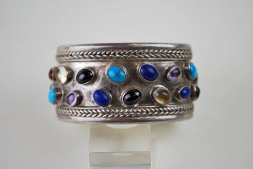 Vintage Navajo Multistone Cuff Bracelet