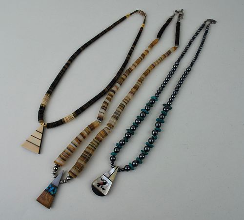 Santo Domingo~ Puka Shell & Turquoise Necklace Collection