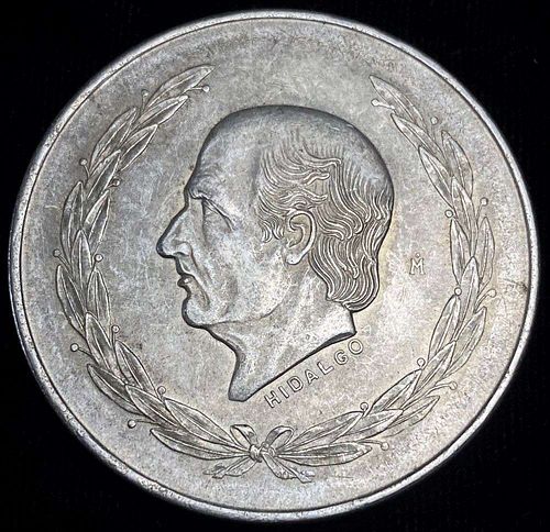 1953 Mexico .720 Silver Cinco Pesos .643 oz ASW