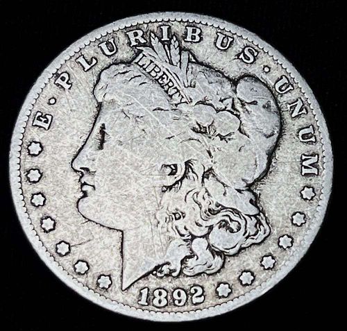 1892-S Morgan Silver Dollar VG