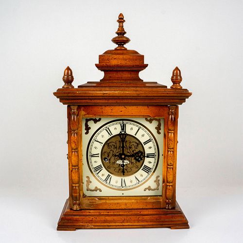 Vintage P.F. Bollenbach Mantle Walnut Clock