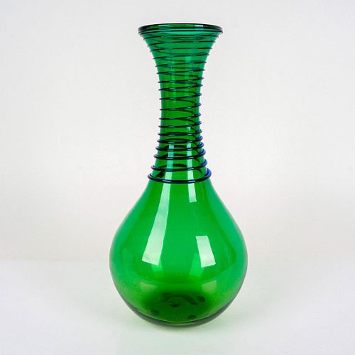 Blenko Large Glass Spiral Vase