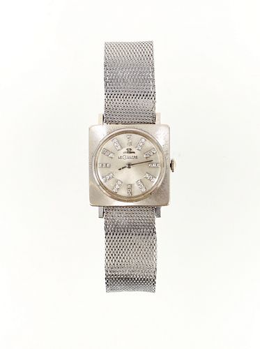 Mens 14K LeCoultre Diamond Wristwatch