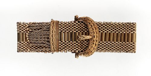 14K Antique Slide Bracelet