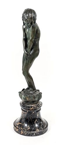 Malvina Hoffman La Frileuse Bronze Sculpture c.1913