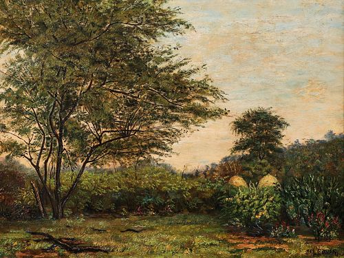 James Bonar Summer Landscape 1904 Oil on Panel