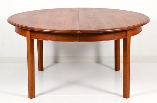 Charles Shackleton Round Extending Cherry Dining Table 