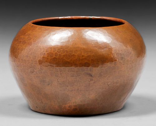 Dirk van ErpÂ Hammered Copper Vase c1911-1912