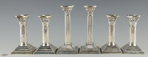 4 Maupin & Webb Silverplated Candlesticks plus 2 more