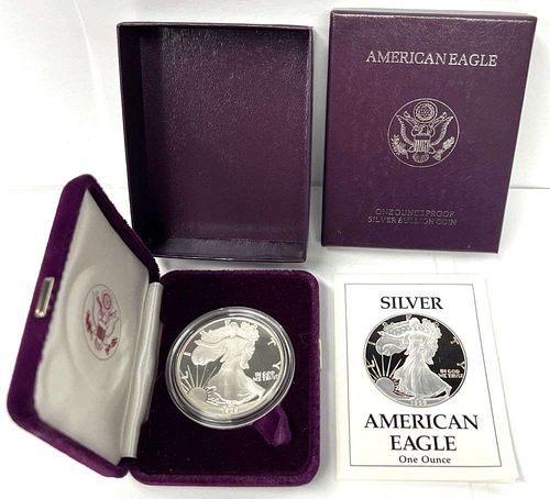 1989-S American Silver Eagle PF69+ OGP 