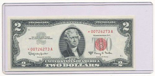 1963A $2 Bank Note