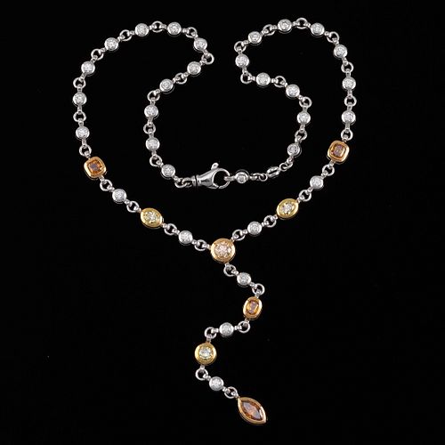 Hans D. Krieger Gold 10.37 Carat Diamond Necklace 