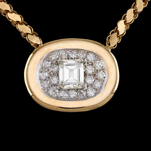Ladies' Gold and Diamond Necklace 
