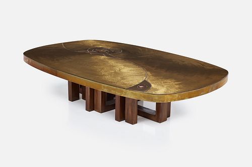 Fernand Dresse, Inlaid Coffee Table