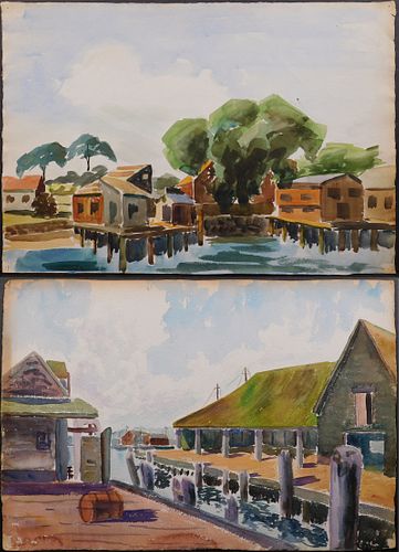 New England Docks Paintings