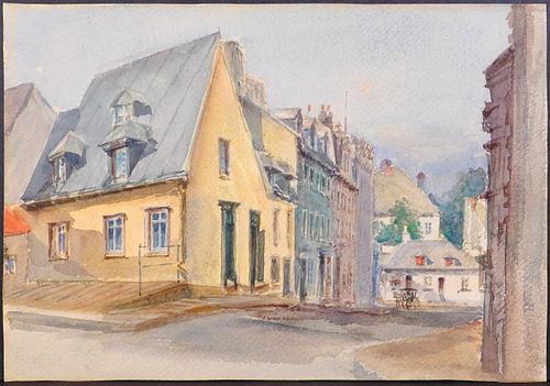 European Village Watercolor