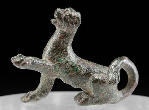 Adorable Roman Bronze Panther Figure
