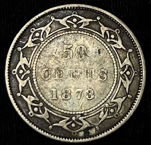 1873 Newfoundland Victoria 50c Fine Condition