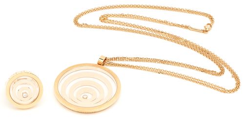 Chopard Happy Spirit Collection Pendant w/ Necklace & Ring