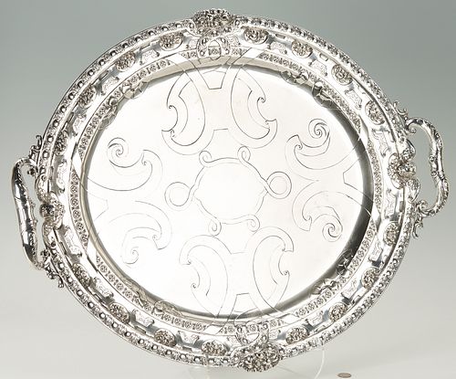 Tiffany Sterling Silver Renaissance Platter, Paulding Farnham