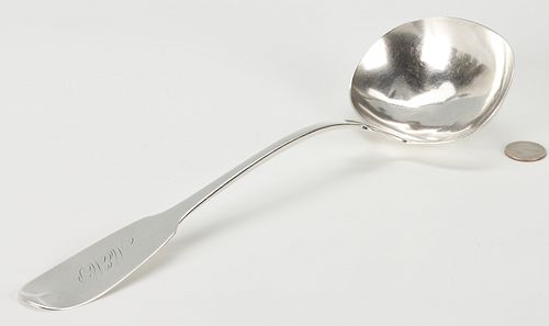 J. Campbell Southern Coin Silver Soup Ladle, NC or TN