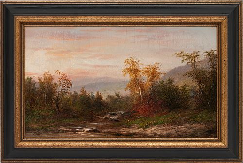 William Frerichs O/C Autumn Landscape Painting, possibly N. Carolina