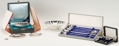 15 Japanese Silver Items, incl. K. Uyeda .950 & Iced Tea Spoons