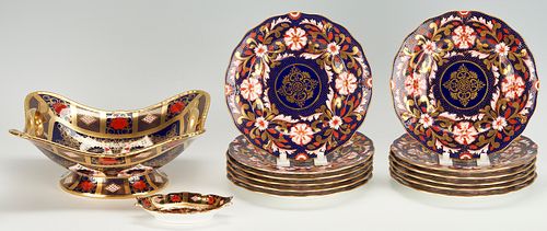 14 Royal Crown Derby Porcelain Items, incl. Davis Collamore