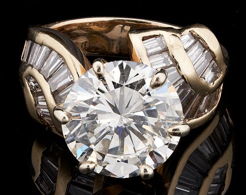GIA 5.09 Carat Diamond Ring