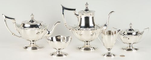 Gorham Plymouth 5-Piece Sterling Silver Tea Set