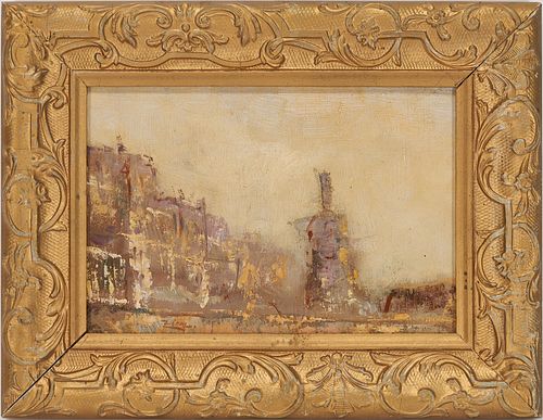 Felix Ziem O/B Impressionistic Cityscape Painting