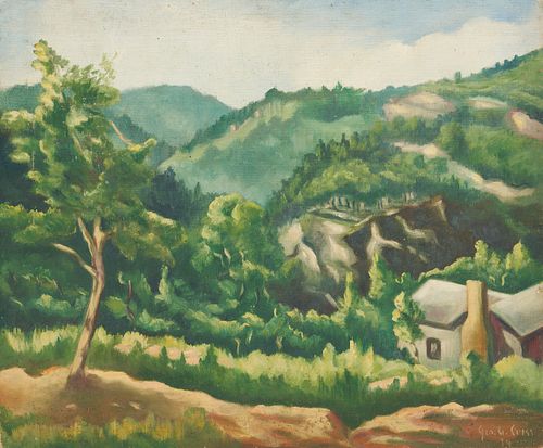 George Cress O/B Landscape, Tallulah Falls Gorge, GA, 1939